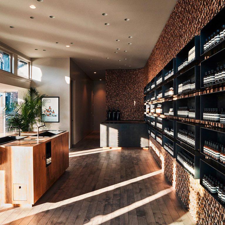 Aesop NYC: 400,000 Strips of the New York Times