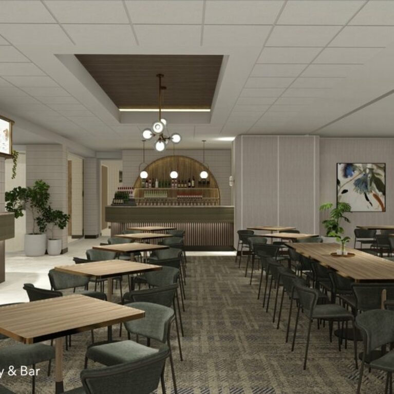 A contemporary dining space designed for relaxed meals and social moments.