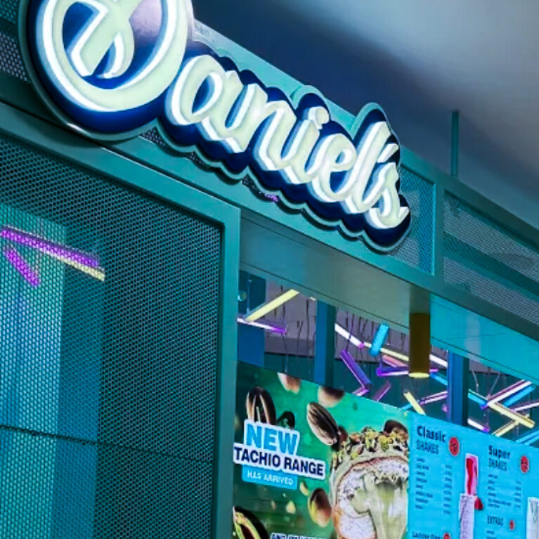 Bold branding meets playful campaign—Daniel’s Donuts shows off its flavour innovations with confidence.