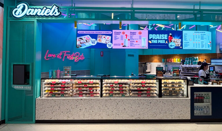 Welcome to Daniel’s Donuts, World Square—where colour, flavour, and fun collide.