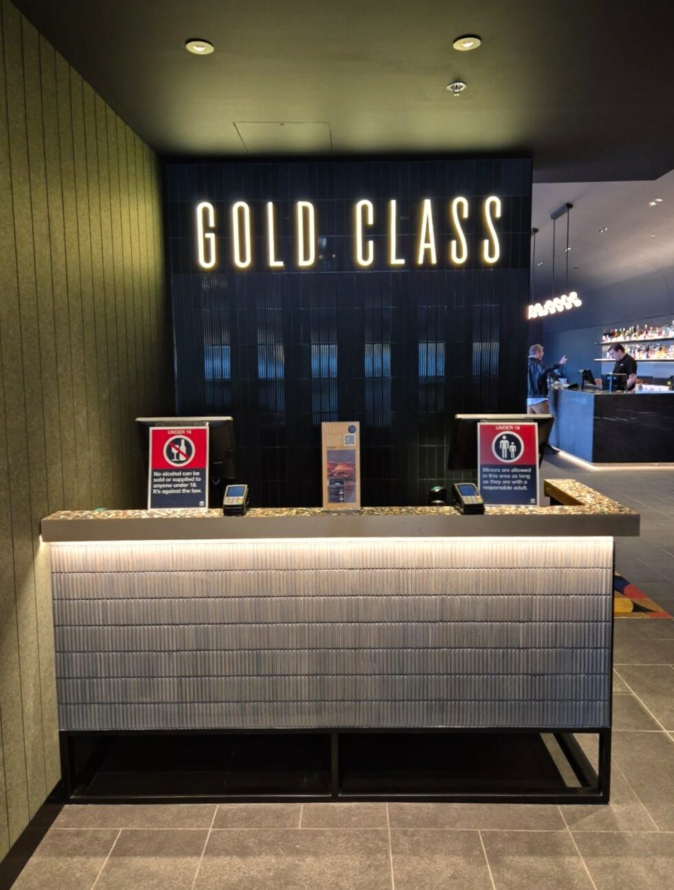 Enter the Gold Class Reception — where a touch of exclusivity sets the scene for premium indulgence.