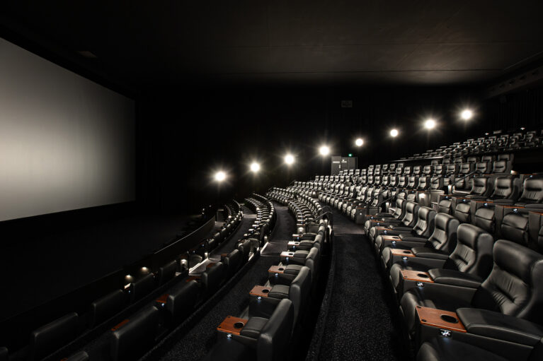 Vmax auditorium designed for scale, comfort and premium cinematic impact.