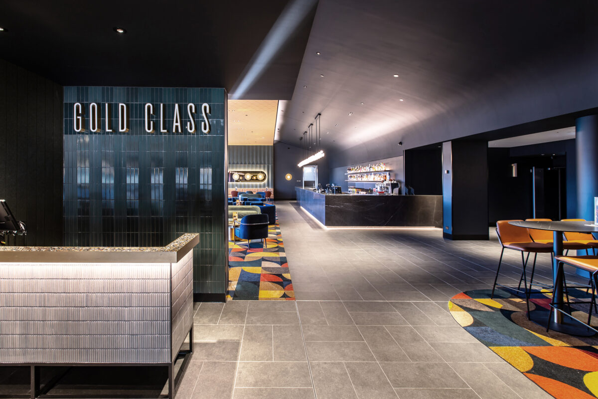 A refined threshold that sets the tone for a premium, lounge-led cinema experience.