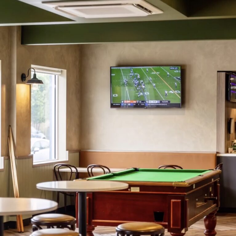 A relaxed retreat where casual competition meets community.
