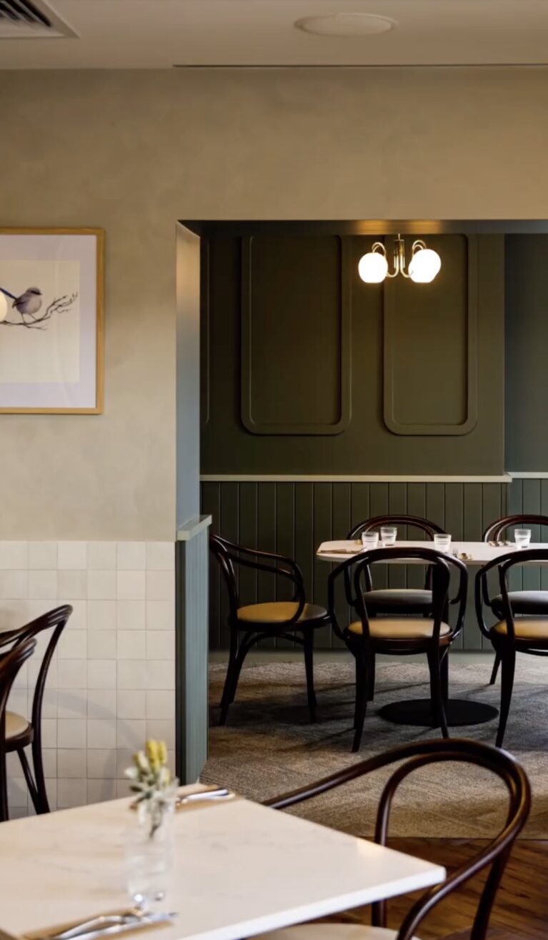 A vibrant dining destination where guests and locals mingle.