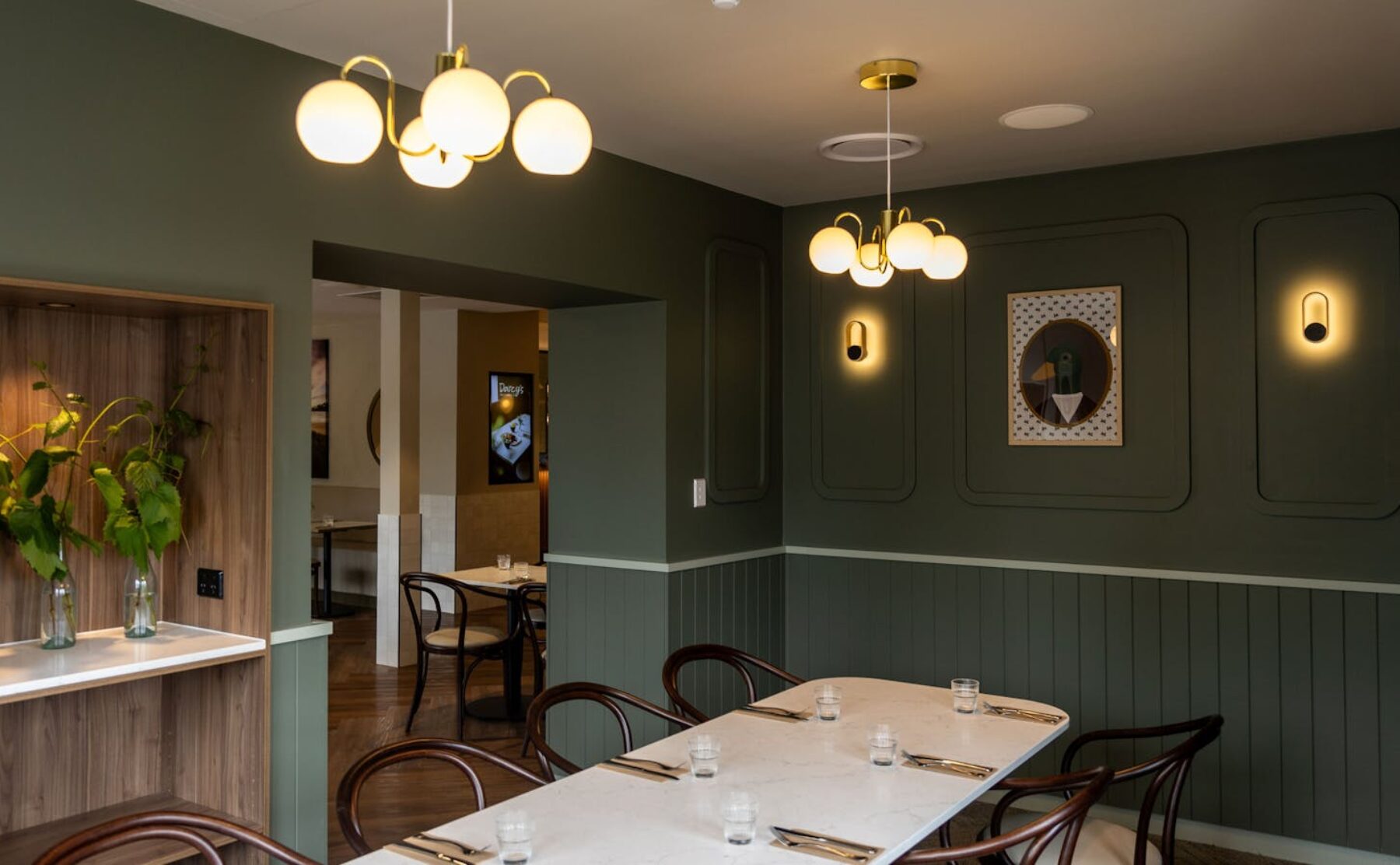 An intimate space where timeless elegance meets relaxed dining.