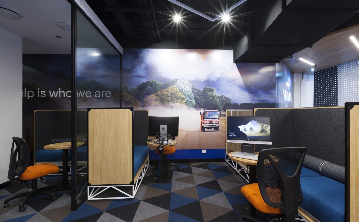 Private Advice Booths and Panoramic Mural