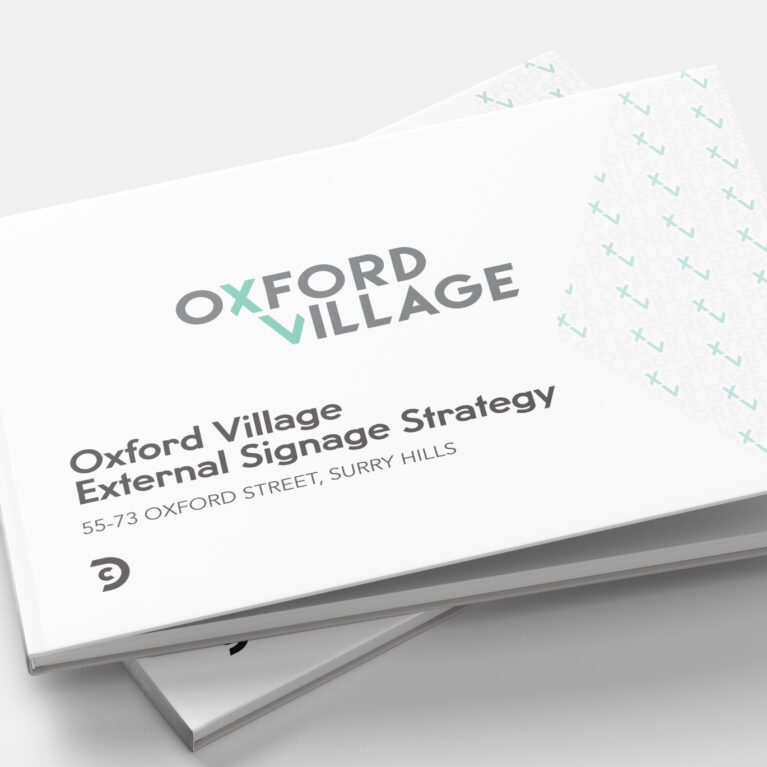 Strategic guidelines governing all external signage across Oxford Village.