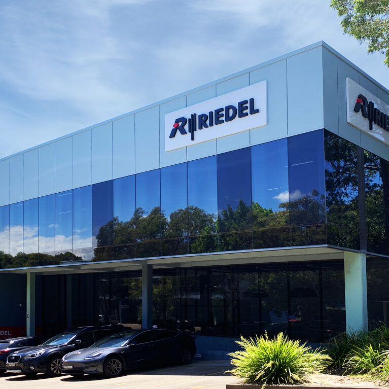 Exterior view of Riedel Communications’ newly established Australian office, marking the company’s expansion into the Asia-Pacific region.