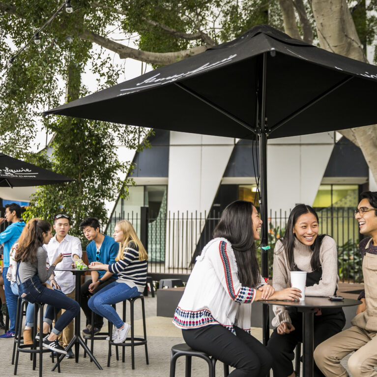 A vibrant UNSW setting that anchors the Fitout Manual in real student experience.